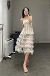 SWAYING/KNIT Bow Tube Top White SW22SST01 PS47